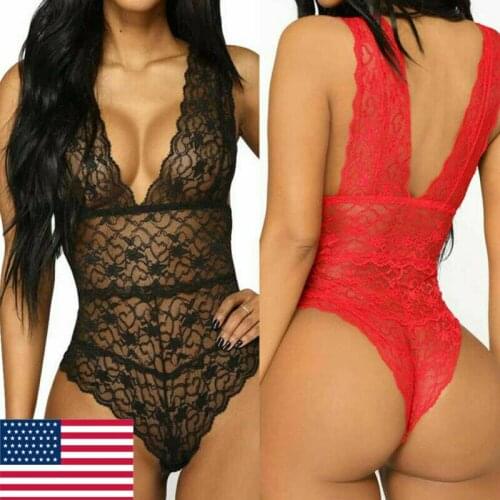 Sexy Women Sleepwear Underwear Bodysuit Lingerie Playsuit Party Romper JumpsuitS