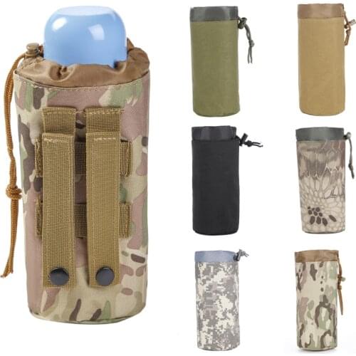 Outdoor survival bottle bottle water bottle backpack waist package camping mountaineering bag