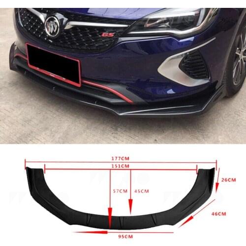 Universal Car Front Bumper Lip Chin Bumper Body Kit Splitter Diffuser For BMW For Benz For Audi For VW for Civic 10th Generation