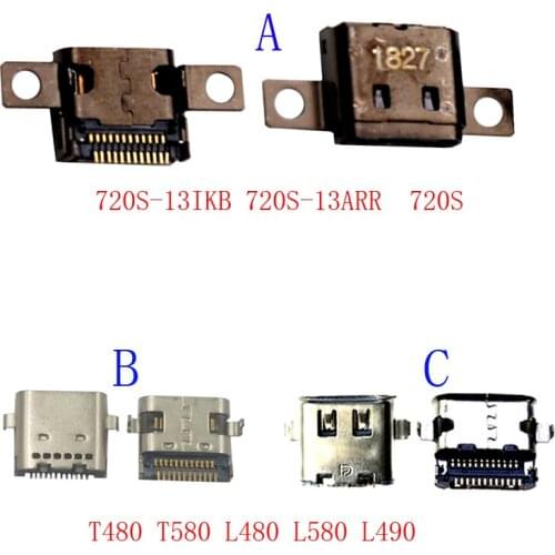 10Pcs USB Charging Dock Plug Charger Port Connector For Lenovo T480 T580 L480 L580 L490 720S-13IKB 720S-13ARR 720S Type C Jack