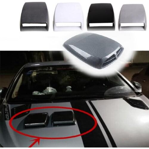 5D Carbon Fiber Car Hood Intake Vent Cover For Skoda Octavia A5 A7 Kodiaq Superb 2 Rapid Fabia 1 Porsche 911 Cayenne Macan