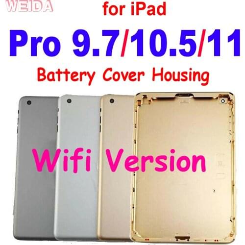 Back Battery Cover for iPad Pro 9.7 10.5 11 Wifi Version Metal Rear Housing Case Back Door Cover Metal Battery Cover Housing