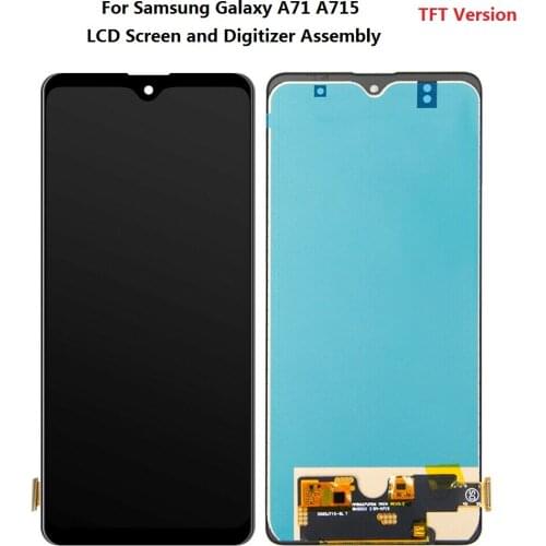 For Samsung Galaxy A71 A715 TFT Version LCD Screen and Digitizer Touch Screen Assembly Black