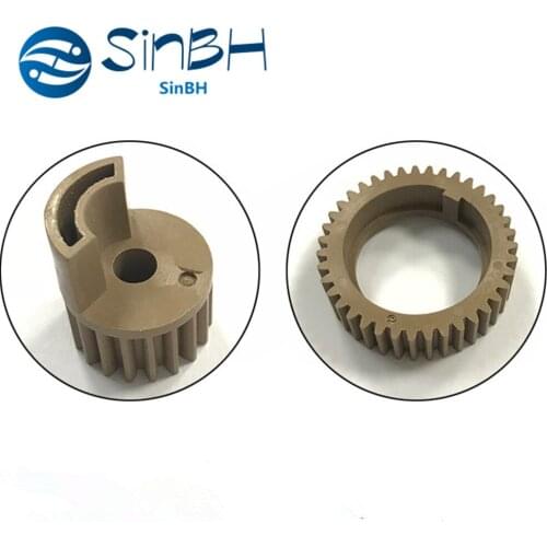 1Set X Fuser Drive Gear+Upper Fuser Heat Roller Gear For Konica Minolta Bizhub 223 283 363 423 222 282 362