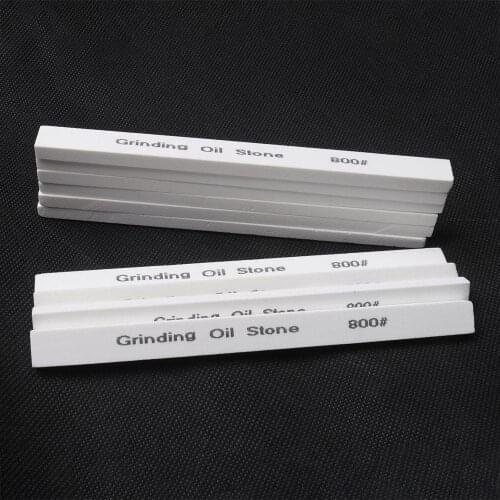1PCS Newest Grit 800# mini Fine Grinding Sharpening Stone High Hardness White Corundum Whetstone strong grinding Oilstone