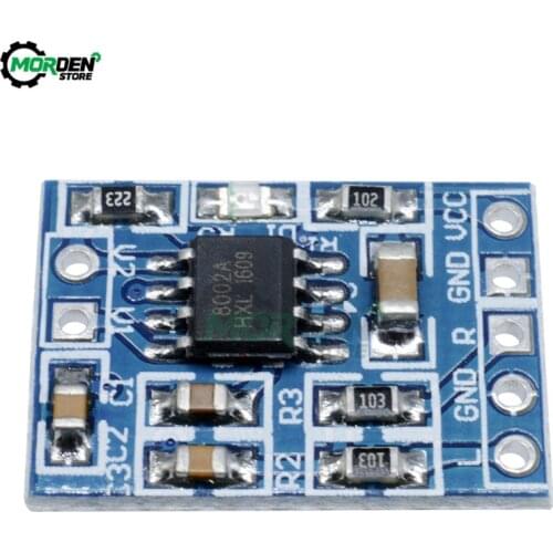 10Pcs HXJ8002 Mini Audio Power Amplifier Board Mono Channel Voice Low Noise Amplifiers Module 2.0-5.5V Replace PAM8403