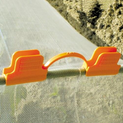 10pcs Pipe Clamp Home Garden Supplies Greenhouse Film Frame Vegetable Fruit Cover Insect Net Sunshade Net Fixed Clip