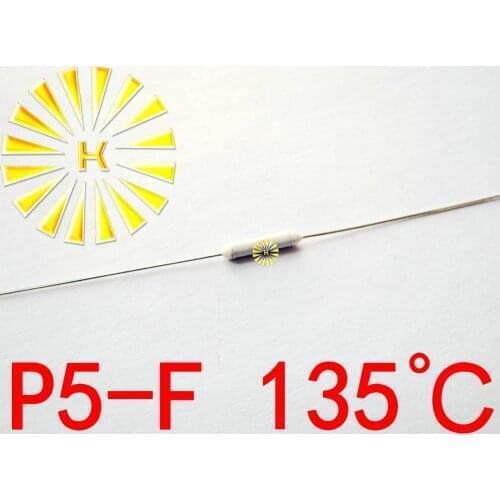 100% Original P5-F 135 degree Thermal-Links 2A 250V Resistance Temperature Fuse x 500PCS
