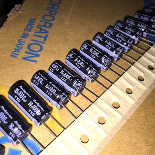 20pcs/50pcs NEW RUBYCON yxg 16V1000UF 10x20mm 105 degrees 1000UF/16V high frequency low resistance and long life zlh1000uf 16V