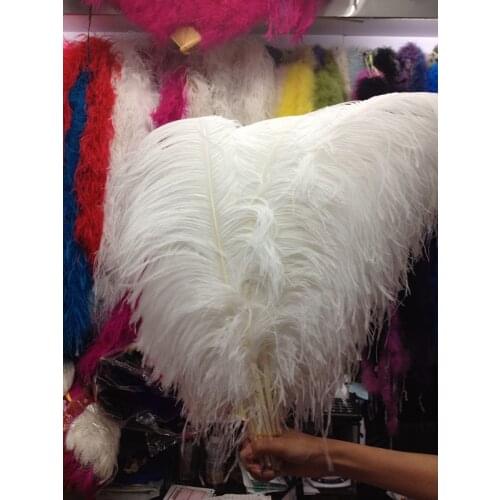 Hot Free shipping wholesale Quality 20pcs perfect natural ostrich feather 18-20inch / 45-50cm decoration diy wedding