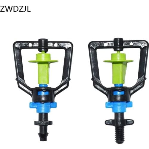 360 degrees Rotary Nozzle Threaded connector Agriculture Greenhouse Inverted Suspension Spray Head 1/4" 20 Pcs
