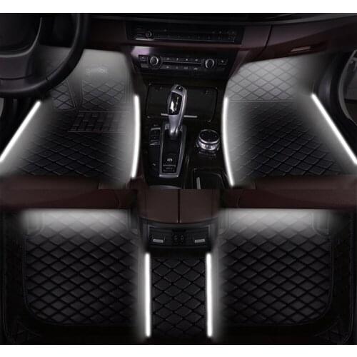 Car Floor Mats Lights Car Floor Carpet 7 Colors For Audi R8 2016 2017 2018 Car Accessories