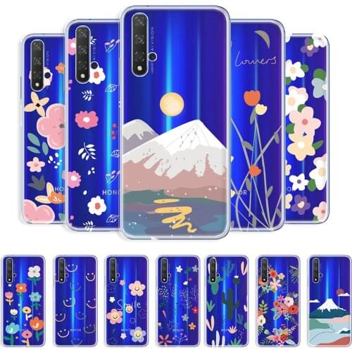 For Huawei Nova 5T Case Clear Phone Cover For Honor 20 Fashion Fundas on Nova 5T Transparent Shockproof Case For Huawei Honor 20