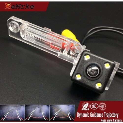 For VW Cabrio IV Golf IV 1J5 Jetta Fox Gol Passat 3C B6 Sedan Dynamic Trajectory Parking Line Car Rearview Reverse Tracks Camera