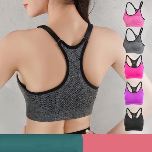 Summer Thin Anti-Shock Sports Womens Tops Yoga Running Sports Underwear Sweat-Absorbent Fitness Sexy Beautiful Back Sports Bra