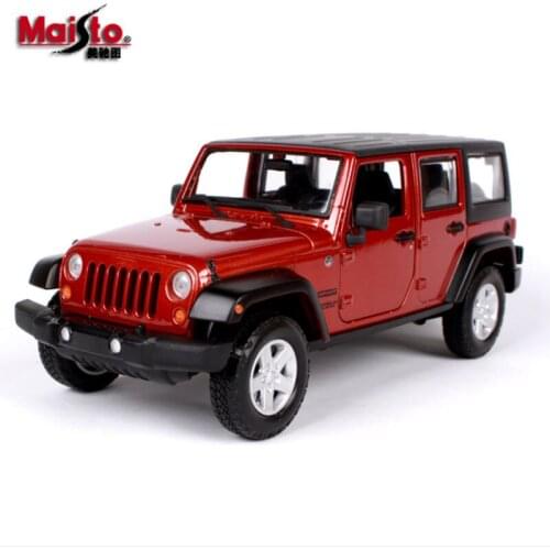 Maisto 1:24 WRANGLER Alloy Car Static Die Cast Vehicles Model Car Decoration Collection Boy Kids Gifts Toys Original Box