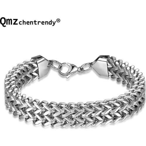Mens Hip hop Fish Scales Style bracelets & bangles Men Surgical Titanium Stainless Steel Fashion Men women bangle jewelry