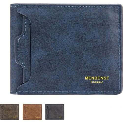 Men Wallet Purse Money Bag Fashion PU Soft Leather Male Mini Wallet Card Holder Hasp Coin Pocket Slim Purse Wallet Men