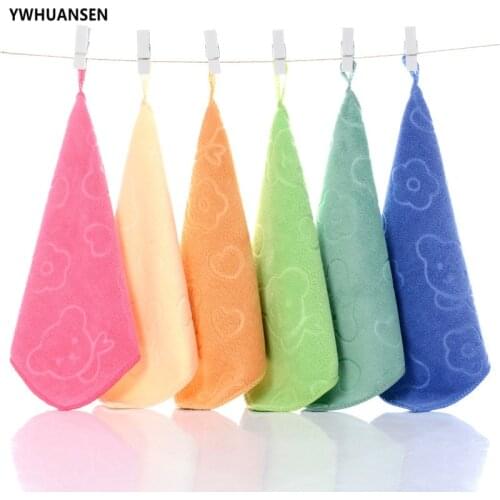 YWHUANSEN 25*25cm Microfiber Towel For Baby Soft Comfortable Baby Nursery Hand Towels Small Cute Childrens Things For Bathroom