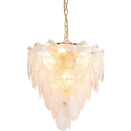 Postmodern light luxury crystal chandelier creative personality bedroom dining room study LED Hong Kong style crystal lamp