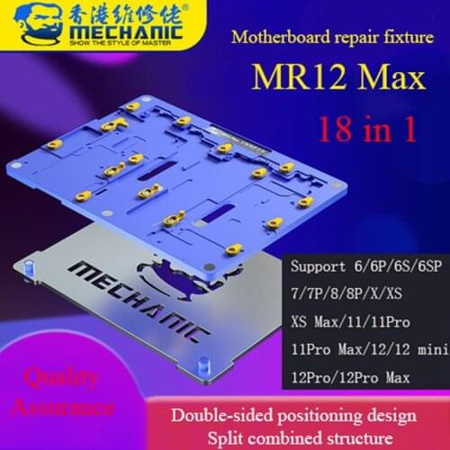 MECHANIC 18 in 1 Motherboard Repair Fixture For iPhone 6P/6SP/7P/8P/XS/11 Pro/12 mini/12 Pro Max Logic Board BGA Repair Tool