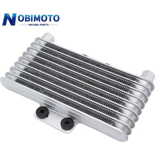Motorcycle Oil Cooler Oil Engine Radiator Aluminum 125ml Cooling Radiators for 125CC-250CC Dirt Bike ATV