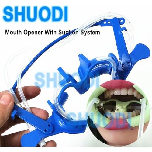 Dental Orthodontic Implant Retractor Lip Cheek Retractor and Mouth Opener with Suction System Dental Oral Dry Field System Nola