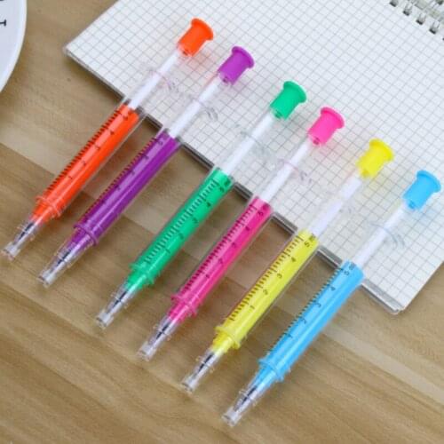 5Pcs/Set School Cute Nurse Pen 0.5mm Gel Pen Black Refill School Student