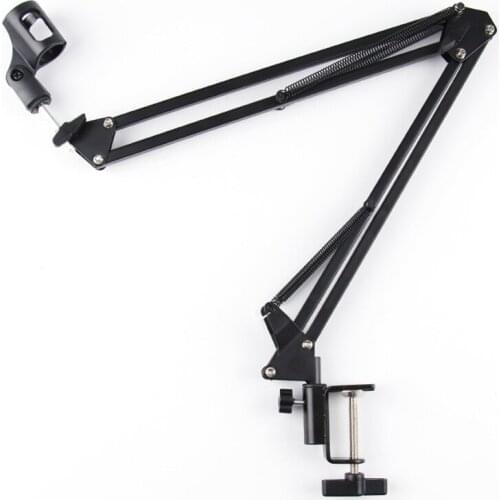 Microphone Arm, Adjustable Microphone Clip Arm Microphone Stand Boom Suspension Stand For Streaming, Voice-Over, Recording,Games