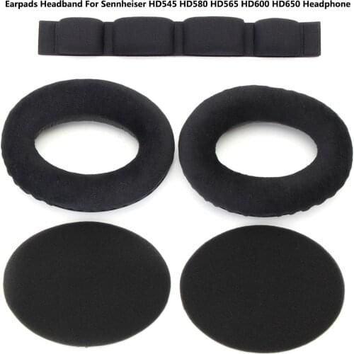 Replacement Earpads Foam Pad Headband for Sennheiser HD545 HD580 HD600 HD650 Headphone Access Set CE1081