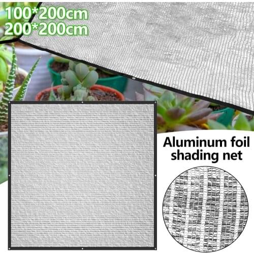 Aluminum Foil Shade Net Sunblock Shade Cloth Sun Shade Sail Resistant-UV Outdoor Sun Reflect Shade for Greenhouse Flower Plant