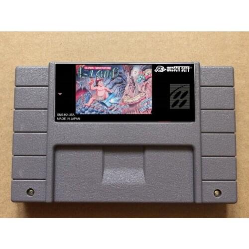 Super Adventure Island USA-NTSC version 16 bit 46 pins video games