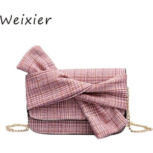 WEIXIER New arrive Fashion luxury women bag designer messenger bag pink quilted bag dream bags women shoulder bags LY-33