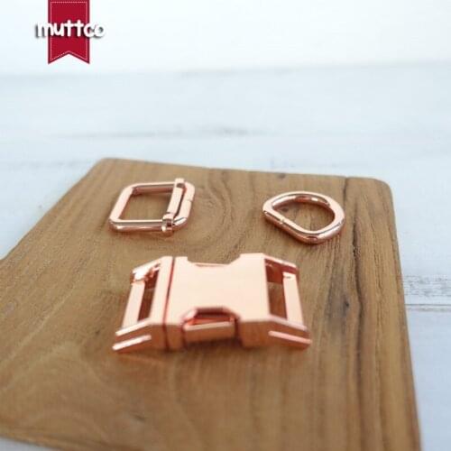 100set(metal buckle+adjust buckle+D ring/set) DIY Dog Collar 2.0cm diy emboitement zinc alloy buckle adjust buckles 4 colors