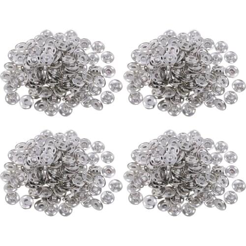 200pcs 12mm Copper Button Snap Fastener Press Studs for DIY Sewing Clothing Accessories