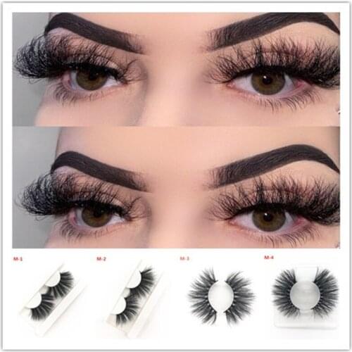 25mm fake Eyelashes 100% Mink Eyelashes Mink Lashes Natural Dramatic Volume Eyelashes Extension False Eyelashes