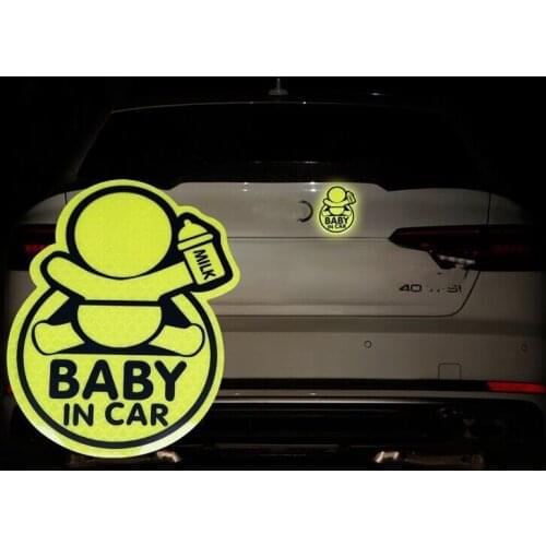 Car Stickers Baby In Car Guan Yuanguang Reflective Stickers Reflective Warning Stickers To Prevent Rumbling Speakers 2021 New