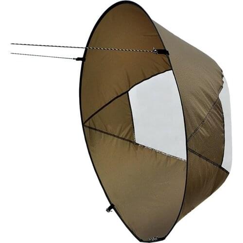 Kayak Wind Sail 46Inch Foldable Kayak Boat Wind Sail Durable Summer Paddle Rowing Board Surfing Wind Window Board Accessories
