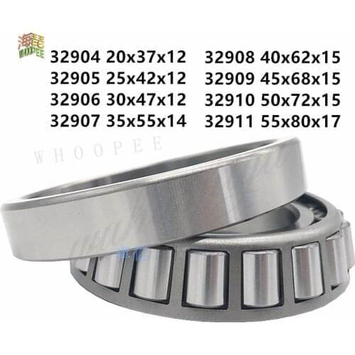 Free shipping high quality tapered roller bearings 32904 32905 32906 32907 32908 32909 32910 32911