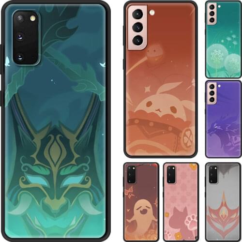 Genshin Impact Icon Cover Smartphone Silicone Soft Case For Samsung Galaxy S8 S9 S20 FE S21 Plus Ultra S10E Coque