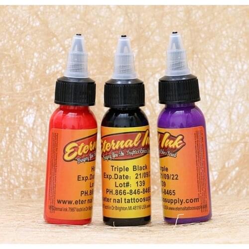 1 Piece Tattoo Ink 1oz Permanent Ink Paint Set Black Professional Beauty Lip Eyebrow Makeup Tool Paint