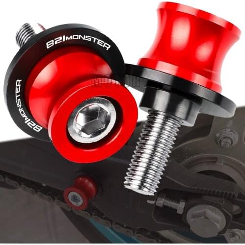 For DUCATI MONSTER 821 MONSTER821 2014-2021 2020 2019 2018 6MM 8MM Motorcycle CNC Accessorie Swingarm Spools Slider Stand Screws