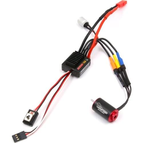 FATJAY Leopard Hobby LBA1625 brushless inrunner motor + hobbywing EZRUN 18A ESC combo for RC 1/24 1/28 cars brushless upgrade