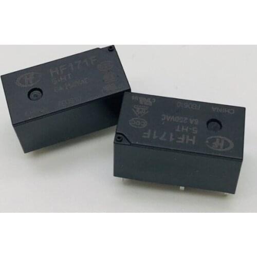 HF171F-5/12/24-HT 6A 250VAC, a set of normally open, 4 PIN, subminiature power relay