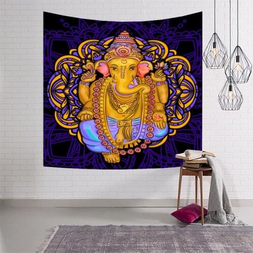 Indian idols elephant Tapestry decoration cloth hot sale hanging cloth casual bedroom decoration wall hanging tap863