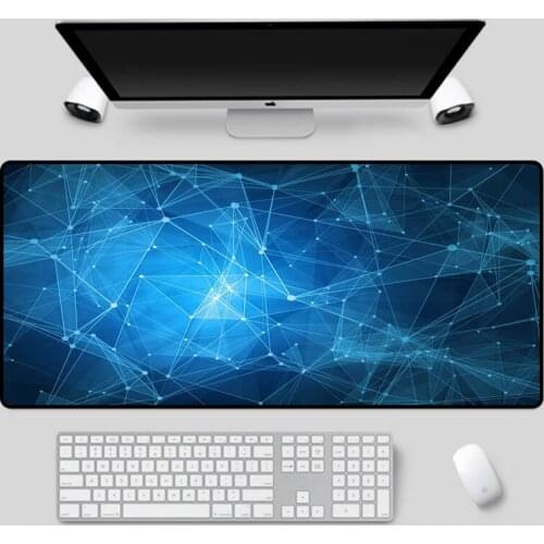 XGZ Exquisite mouse pad blue background series pattern table mat multi-size choice rubber anti-skid waterproof keyboard mat