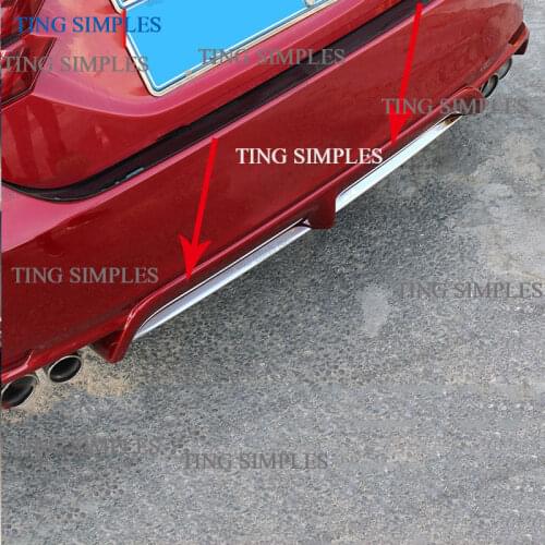 Stainless steel Car Rear Bumper Trims for toyota camry 2019 2020 2018 70 v70 xv70 trd accessories sport edition accessories