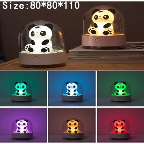Cute pet aromatherapy night light usb rechargeable child gift lamp LED desktop colorful lamp creative gift custom lamp