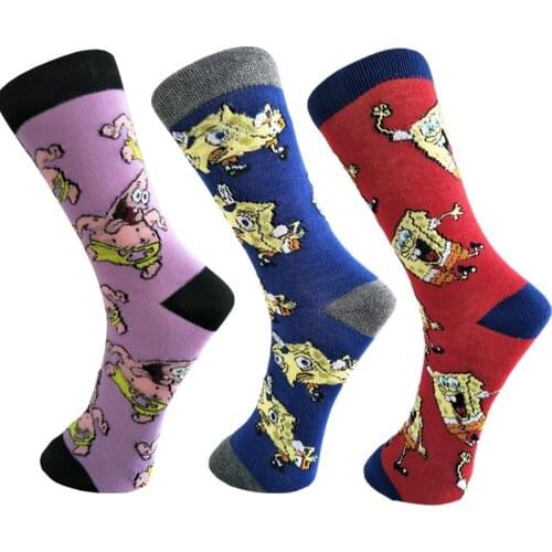 New personalized cartoon couple socks comfort breathable kawaii funny mens sports socks middle tube socks cosplay sockings