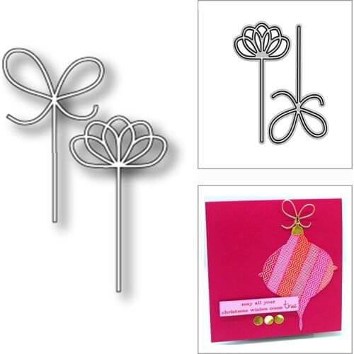 New Christmas Flower Bow Pattern 2020 Metal Cutting Dies for DIY Scrapbooking and Card Making Decor Embossing Craft No Stamps